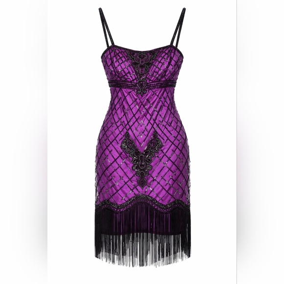 Sue Wong Dresses & Skirts - Nwt Sue Wong 1920's Flapper Beaded Elegant Coquette Dress Size 10.